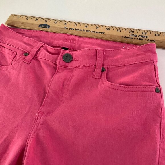 Kut From The Kloth Womens Pink Cropped Jeans Size 6 preppy casual - Picture 3 of 9